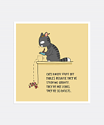 Cat Scientists Mini-Print