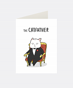 Catfather Greeting Card