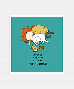 Feline Tired Mini-Print