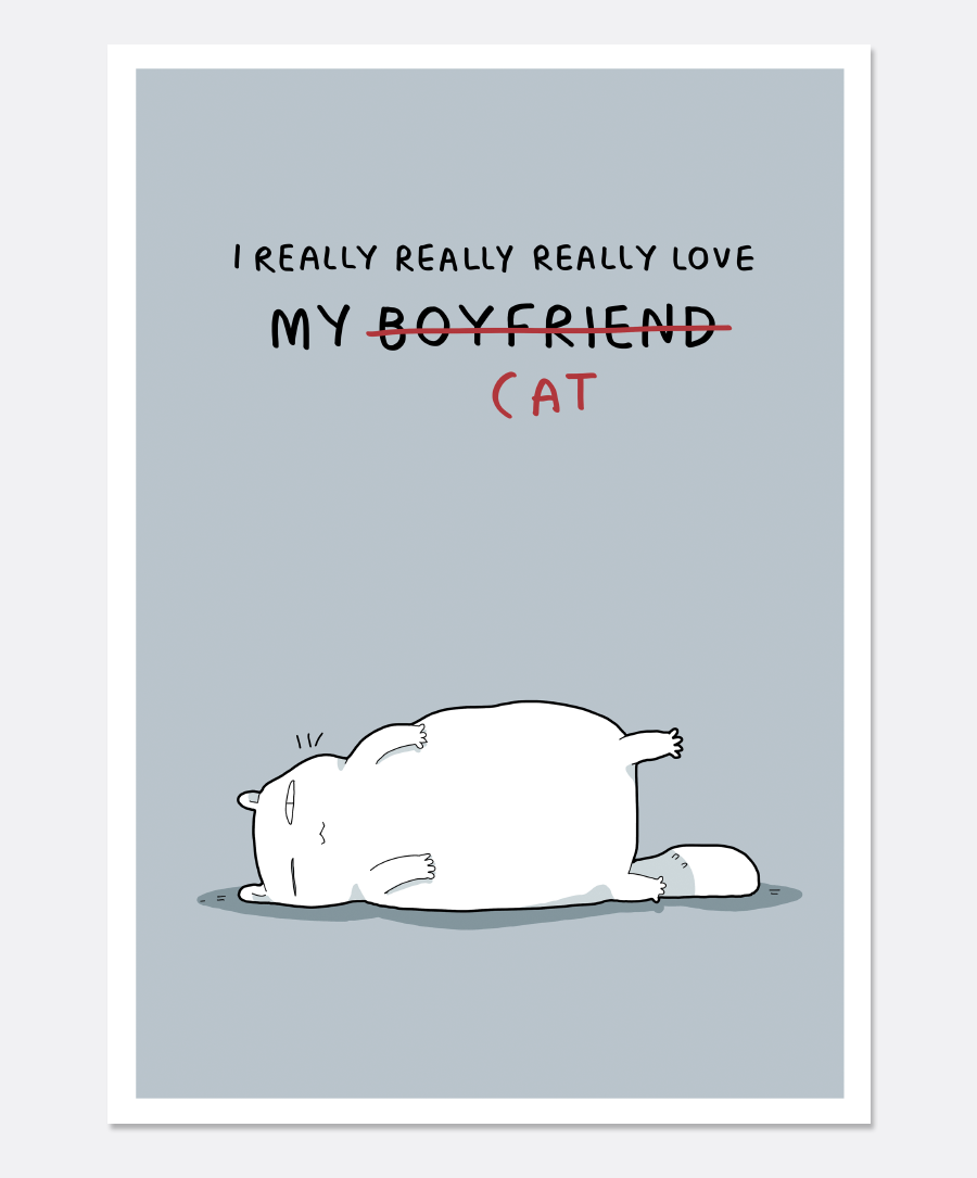 Love My Cat Print