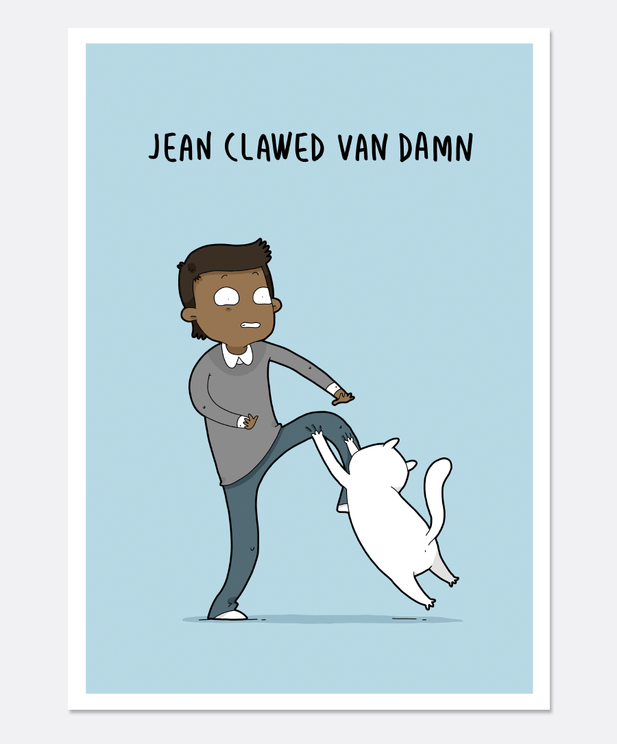 Jean Clawed Print