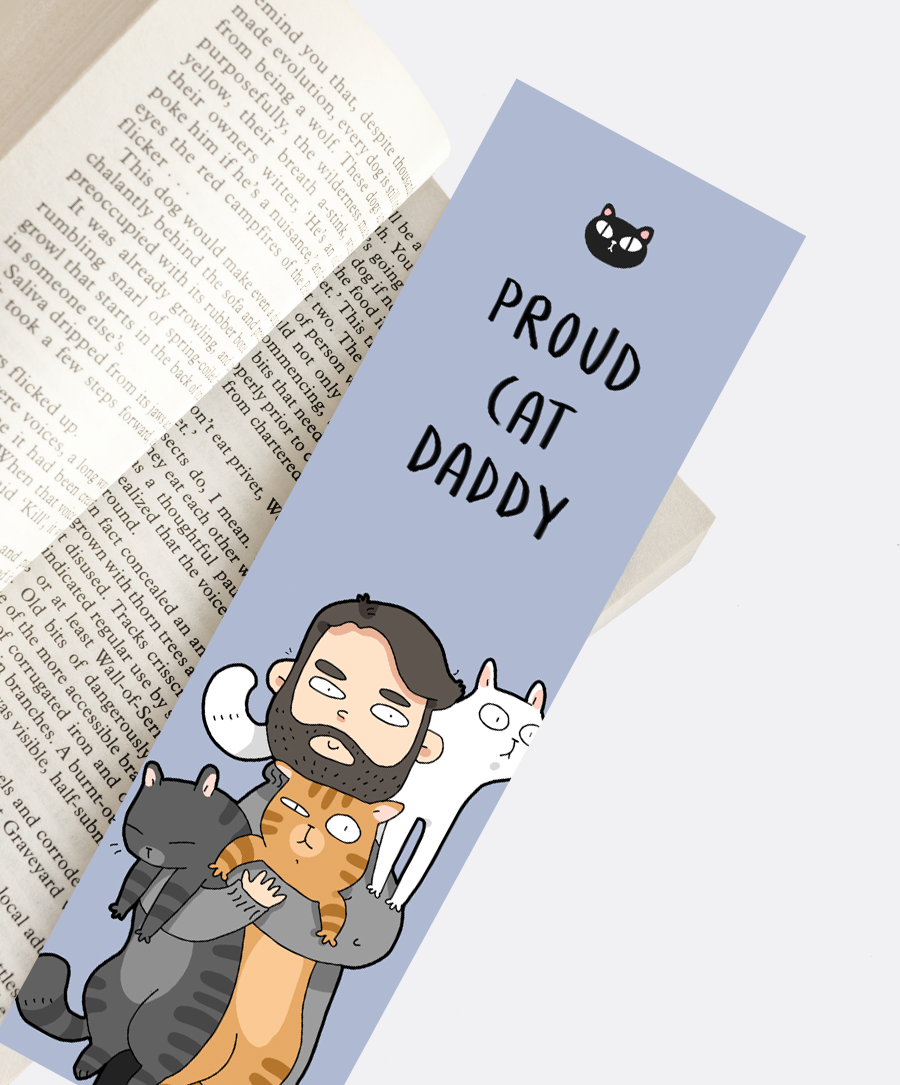 Proud Cat Dad Bookmark