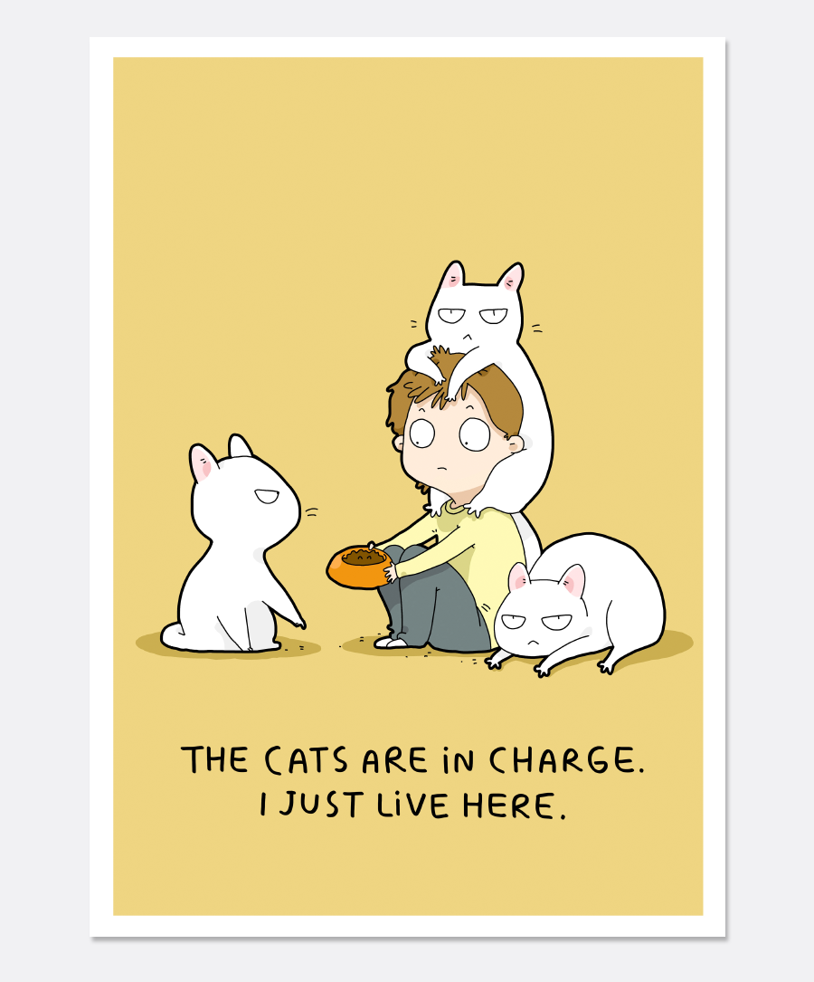 Cats In Charge Print
