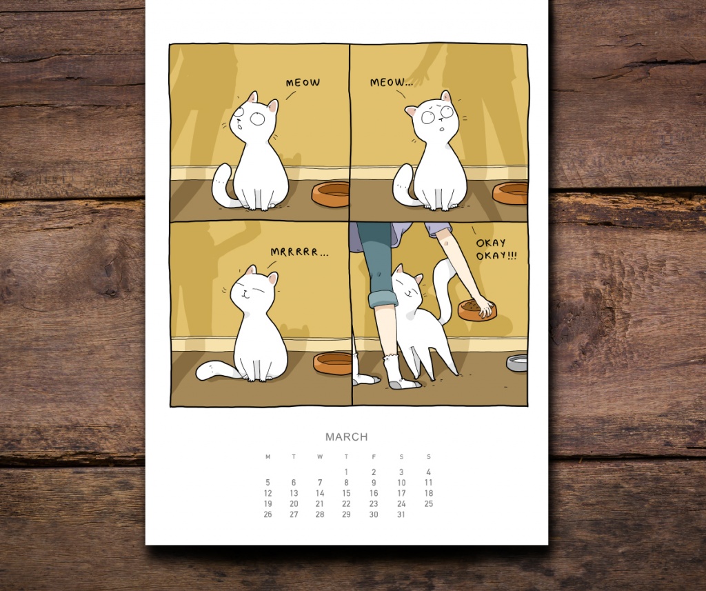 cats calendar 2018 | Lingvistov - Online Store