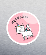 Meowgical Sticker