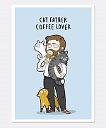 Cat Father Print