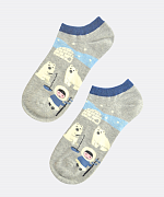 North Pole Grey Socks