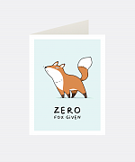Zero Fox Greeting Card