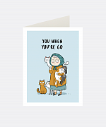 Crazy Cat Lady Greeting Card