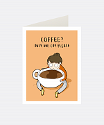 One Cup Please Greeting Card