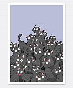 Black Cats Print