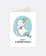 Purrrthday Greeting Card