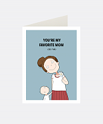Favorite Mom Greeting Card
