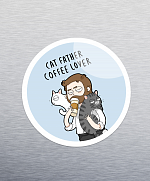 Cat Father Sticker