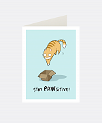 Pawsitive Greeting Card