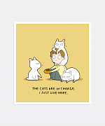 Cats In Charge Mini-Print