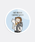 Cat Father Sticker