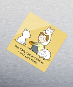 Cats In Charge Sticker